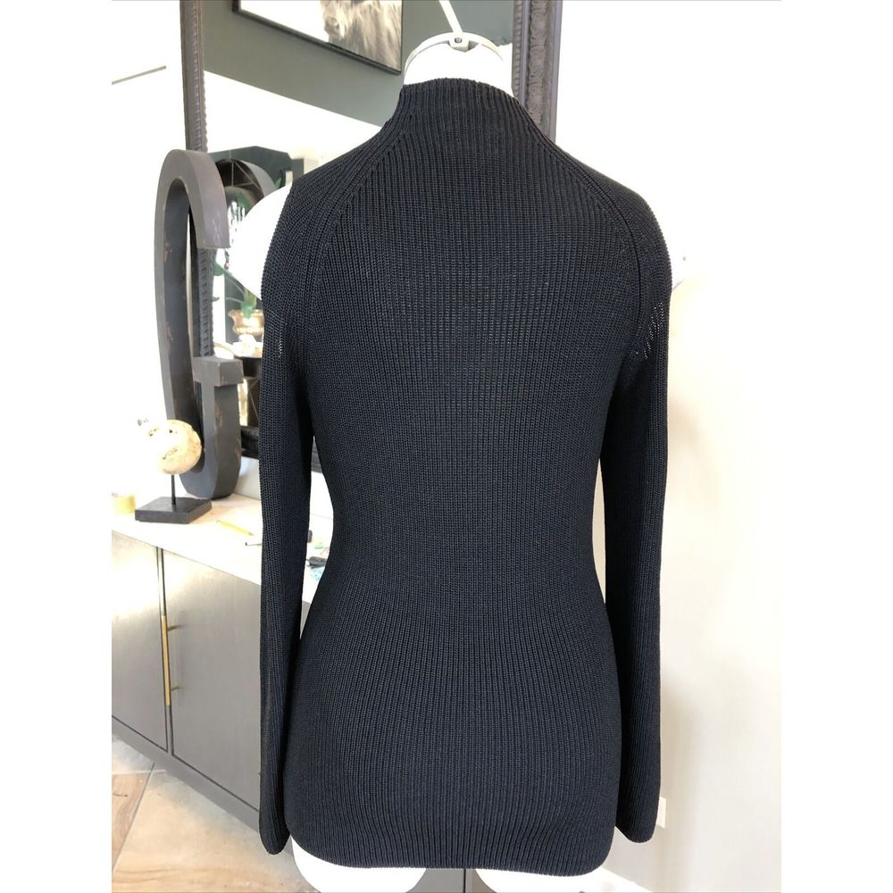 Wilfred Ribbed Cold Shoulder Pullover Sweater L - image 5